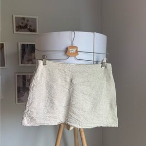 Abercrombie & Fitch Linen Tan Skort